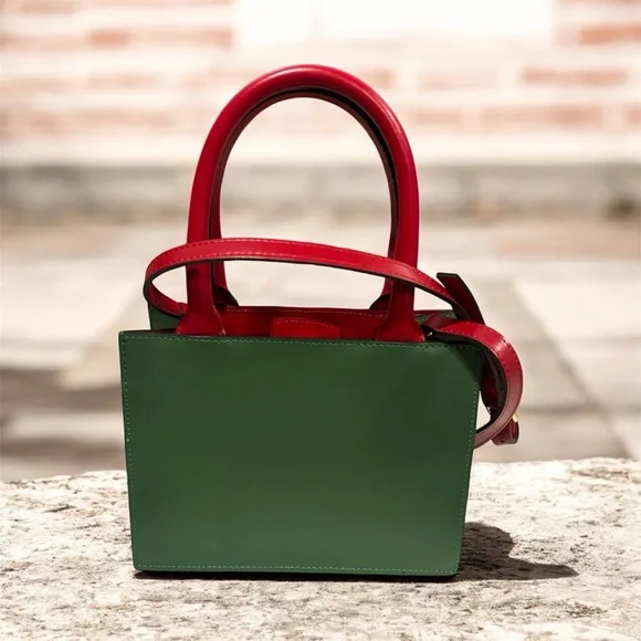Valentino Red and Green Tote Bag - Picture 2 of 7